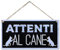 CARISPIBET Attenti al cane | segni di casa decorazioni per la casa cartelli da giardino targhe per il portico entrata cancello decorative 15 x 30 cm