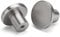 LONTAN 10 Pack Brushed Nickel Door Knobs Kitchen Door Knobs Round Cabinet Drawer Hardware Aluminum Alloy for Cupboard Wardrobes Furniture
