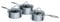 Circulon SteelShield C Series - Juego de 3 cacerolas de acero inoxidable de 16/18/20 cm, cacerolas de inducción con tapas, híbridas antiadherentes, aptas para utensilios de metal y aptos para