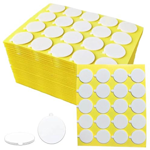 KWQINX Candle Wick Stickers, Heat Resistant Double Sided Stickers with Small Tails, Stable Hot Wax Stickers Adhesive in Candle Making (240)