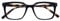 OPULIZE KOI Lesebrille - Große Rechteckige Brillenfassung - Schwarz - Sehhilfe für Damen, Herren - Federscharniere - R50-1 - +2.50