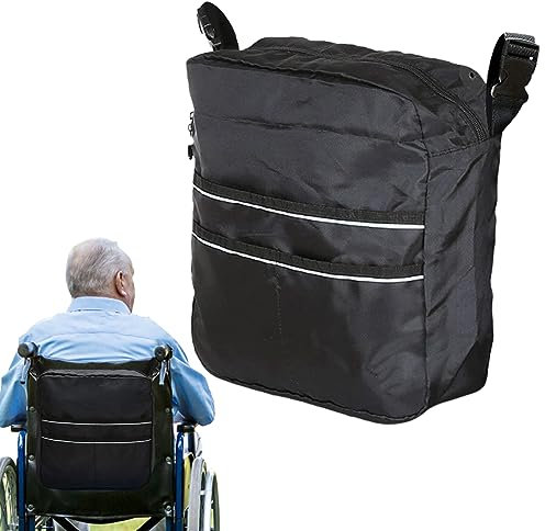 Basket For Rollator Walker, Rollator Bag Water-Resistant - Foldable Walker Attachment Hands- Storage Bag For Elderly, Can Be Installed Outside Or Inside Of Walker