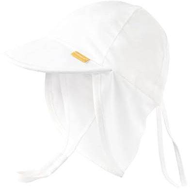 FURTALK Baby Kleinkind Sonnenhut UPF 50+ UV-Schutz Mädchen & Jungen Sommer Kappe Kinder Strand Mütze mit Verstellbarer Kinnriemen und Halsklappen