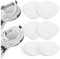 FFWHKON 4 Paar Selbstklebende Sneaker Heel Repair Patch, Weiß Schuh Loch Reparatur Patch, Loch in Schuh Reparatur für Lederschuhe, High Heels
