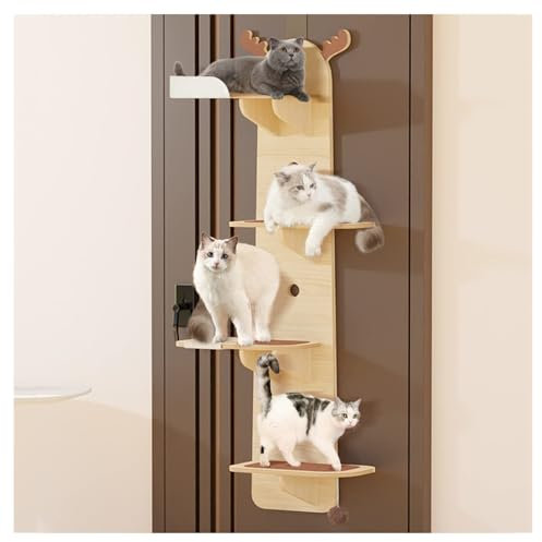 ZYJIX Cat Climber Door Hanging Cat Tower - Multi-Level Condo Tree | The Ultimate Indoor Home Cloud Shelf Board For Cats(Size:A,Color:150cm)