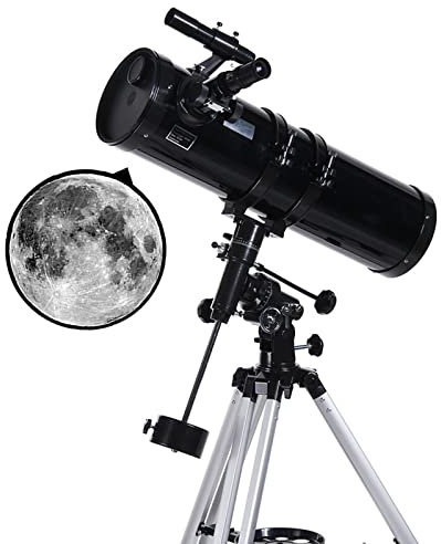 Professional Astronomical Telescope, 750x150mm Eq Long Focal Length Reflection Type High Magnification and Large Aperture Telescope with Equatorial Mount WOWCSXWC