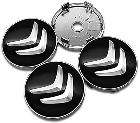 4 Stück Nabendeckel Radnabenkappen für Citroen C1 C2 C3 C4 C5 X C6 C8 60mm,Felgendeckel Autonaben Kratzfest und Wasserdicht Radnaben Auto Zubehör