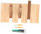JISADER Garderobenständer, Wandgarderobe, Klaviertasten, Wandhakenständer, Wandhaken für Mäntel für Schals, Apartment, 3 Haken