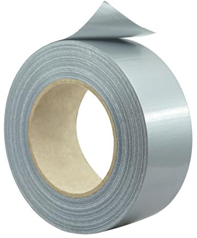 KLEBASTO Panzerband | Gewebeklebeband stark | Wasserfestes klebeband für Innen und außen | gewebeverstärktes Reparaturband zum Abdichten, Fixieren, Befestigen (1, Grau, 50mm x 50m)