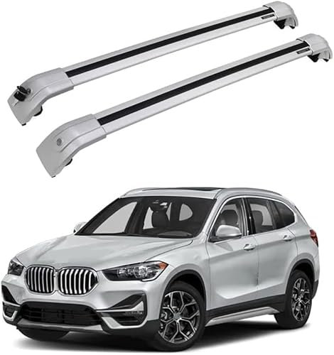 ZHANGJF AutosDachgepäckträger für BMW X1 F48 2016-2020, Querstangen Gepäckträger Top Dachträger Relingträger, Fahrradträger, Dachboxen