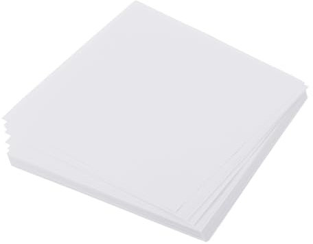 QUARKZMAN 50 Blatt Origami Papier, 5cm x 5cm Doppelseitiges Quadratisches Faltpapier, 70 g/m², Kleine Origami-Papierquadrate für Kunsthandwerk Projekt Geschenk Dekoration, Weiß