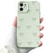 VCGFJD Case for iPhone 11, Cute Ribbon Bow Pattern, Stylish Simple Phone Case, Raised Lens Edge Protection, Aesthetic Bowknot Slim Soft TPU Durable Protective Cover for iPhone 11 - Green
