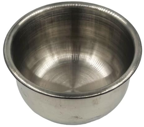 Eson Shaving Soap Bowl, Classic Stainless Steel Shaving Soap Bowl for Shaving Soap, Durable and Elegant Design for a Superior Shaving Experience (Classic Style)