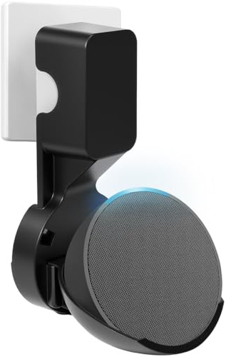Kleemeiero Wandhalterung für Echo dot Halterung 5. Generation Echo Pop Wandhalterung Halterung Ständer Wandhalterung Halterung Steckdosenhalterung für Lautsprecher Keine Schrauben notwendig