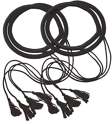 NIYANGLE 2 Stück Arabische Herren Kopftuch Haarband mit Quasten Strapazierfähiges Verstellbares Männer Arab Head Scarf Rope für Kostüm Party Cosplay und Orientalische Themenveranstaltungen