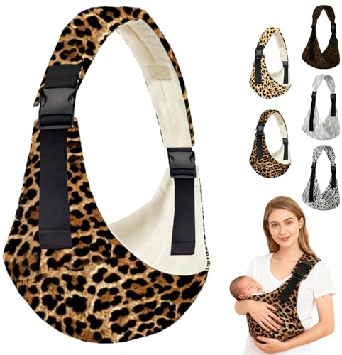 LUKIUP Tragetuch Neugeboren, Verstellbare Hüfttrage, Babytrage Seitlich, Ergonomische Tragetuch Neugeboren, für Neugeborene Bis 0-36 Monaten, Kleinkinder bis 20kg (E)