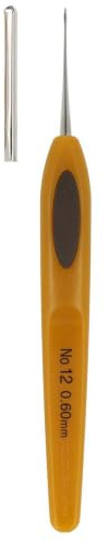 Clover Soft Touch Steel Crochet Hook Size 12