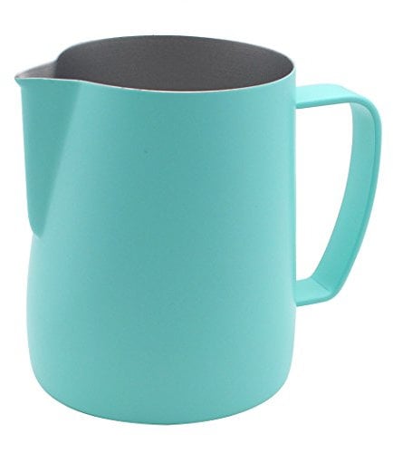 Dianoo Frothing Stainless Steel Pitcher Pitcher Jug Oven Suitable for Coffee, Latte and Milk Frothing 350 ml Blue