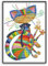 MWOOT DIY Stickgarnituren Kreuzstich-Set,11CT Gestempelt Stickerei-Starter-Kit,Einfach Cross Stitch Craft für Erwachsene Sticken (32x42cm) -Sieben Farben Katze