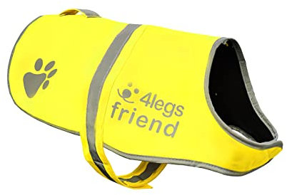 Reflektierender, Leichter Fleece-Mantel mit Loch für die Leine, 5 Größen – hohe Sichtbarkeit für Aktivitäten im Freien bei Tag und Nacht, hält Ihren Hund sichtbar, sicher vor Autos und Jagdunfällen