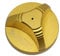 45 RPM Record Adapter Insert Special Shape Aluminum 7 inch Vinyl Record Dome 45 Adapter Color Gold …