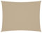 vidaXL Toldo Parasol Lona Protector Solar Sombra de Patio Jardín Terraza Balcón Parque Exterior de Vela Rectangular de Tela Oxford Beige 4x5 m