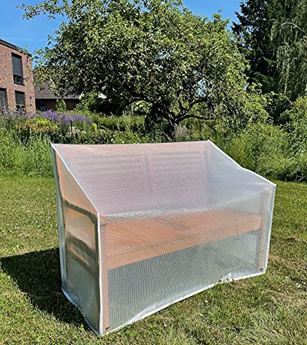 Plane B Gartenbank Abdeckung | Schutzhülle Gartenbank | Abdeckung Gartenbank wasserdicht & UV-beständig & Winddicht | Bank Schutzhülle für 3-Sitzer (165x66x63/89cm)