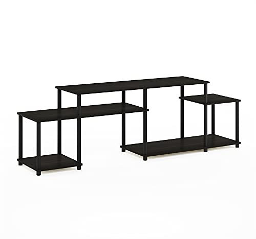 Furinno TURN-N-TUBE TV Stand, Handle Entertainment Center, TV Console for TV up to 55 Inch, for Living Room, Bedroom, Espresso