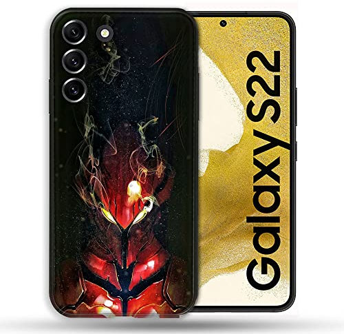 Cokitec Schutzhülle für Samsung Galaxy S22 Manga Solo Leveling Igris, TPU-Material, Stoßdämpfend, Anti-Fingerprint, Mehrfarbig