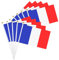Petit Drapeau Français - 10 Drapeaux Français - Haute Qualité - Résistant - Supporter EQUIPE DE FRANCE - ALLEZ LES BLEUS