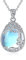 YAFEINI Mondstein Kette für Damen Baum des Lebens Anhänger Halskette 925 Sterling Silber Lebensbaum Halskette Schmuck Geschenke für Mädchen (B-Baum des Lebens Mondstein Kette)