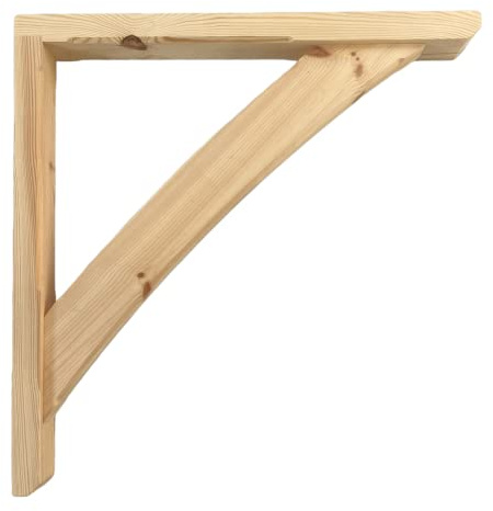 Timber Gallows Bracket 700mm x 735mm Curved Brace Mortice and Tenon Jointed