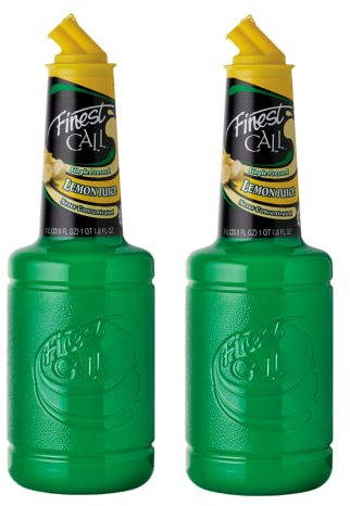 Finest Call® | Succo di Limone Singolo Pressato per Cocktails - 2 x 1 Litro | Sciroppo di Limone Cocktails