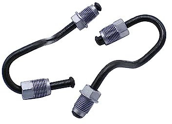 Car Brake Hoses Line Pipe, 1 Pair Rear Brake Pipes For Vw Golf Mk5 Mk6, For Audi A3 TT MK2 A1195/A1190, Brake Line Caliper 1K0611763E/1K0611763F/1K0611764L/1K0611764M (Black)
