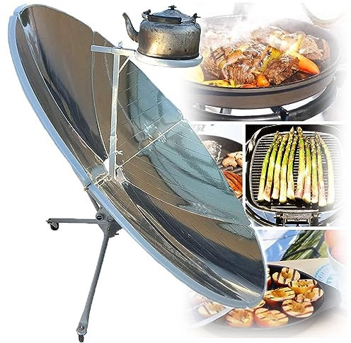 CGLYYDS Horno Solar, Cocina Solar parabólica portátil de 1800W, Horno Solar parabólico Estufa al Aire Libre de Alto Valor calorífico,para Patios de jardín doméstico para Acampar BBQ Cooking