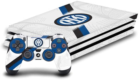 Head Case Designs Licenza Ufficiale Inter Milan Away Kit per Stemma 2023/24 Vinile Sticker Gaming Pelle Adesivo Compatibile con Sony Playstation 4 PS4 PRO Console And DualShock 4 Controller