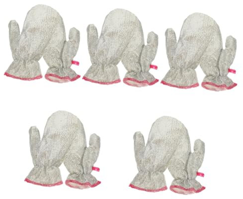 Garneck 5pairs Washing up Gloves Cleaning Gloves Dishwashing Mitts Kitchen for Dishes