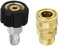 FAST-FX M22-14 Pressure Washer Adapter Kit, 3/8 Pressure Washer Adapter Quick Disconnect Kit, High Pressure Water Gun Male Sprayer Accessory Hose 3/8 Connector,(no)