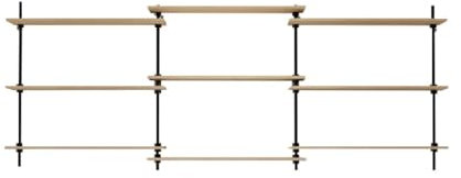 Master Regale DEKO Regalsystem: 2 Wandregale 92,5x43x17,5 mit Erweiterung 85x17,5cm