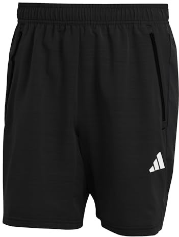 adidas Men's Train Essentials Woven Melange Shorts, Black Melange, M 7 inch