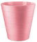VIVAAS Plastic Waste Paper Bin 6L Round Waste Basket Trash Can Lightweight Rubbish Bin for Kitchen, Bedroom, Bathroom, Open-Top Design, Outdoor Garbage Container Dustbin (Pink)