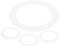 METALLIXITY Goof Rings for 3 1/2 Inch Recessed Lights, ID 3.2 x OD 4.5, 4 Pcs Metal Goof Rings Cover Recessed Light Trim for Ceiling Wall Fixtures Can Lighting Down Light LED, White