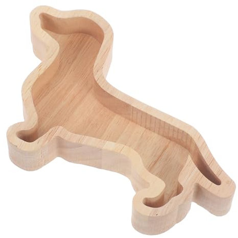 ABOOFAN Holz Weihnachten Dackel Hund Platte Snack Servierplatte Weihnachten Leckereien Für