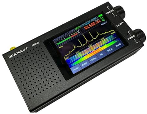 Junterone DSP SDR Malachit-Radioempfänger V5 1.10D Firmware-Radio Multifunktional Praktisches Tragbares Kurzwellenradio Langlebig Einfach zu Bedienen