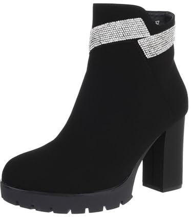 Ital Design Damenschuhe Stiefeletten High-Heel Stiefeletten, 0-532-, Kunstleder, Schwarz, Gr. 39