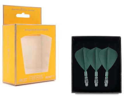 CUESOUL ROST T19 Integrierter Dartwelle und Flug,Drachenform,Set von 3