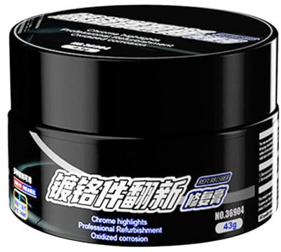 Auto-Chrom-Reparaturmittel, Reinigungsmittel Für Verchromte Teile, Auto-Chromteile, Auto-Logo, Oxidationsschutz, Renovierung, Rostentfernung, Reinigungs-/Glanzstreifen, Glanzreparatur, Reparaturpaste