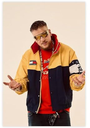 bpoejge Exklusive Kunst, cooles Rapper und Sänger Bonez MC Portrait-Poster, 2 Leinwand-Poster, Schlafzimmerdekoration, Landschaft, Büro, Raumdekoration, Geschenk, 30 x 45 cm