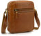 ekavale Echtleder-Umhängetasche für Herren - Vintage Schultertasche für Männer, ideal für Arbeit, Reisen oder als Geschenk - Messenger Bag für Business und Freizeit in kompakter Größe (Tan)