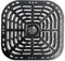 Replacement Crisper Plate or Grill Pan Tray,Non-Stick Tray Rack Parts,Grill Crisper Plate with Rubber Bumpers Fit for Instant Vortex Plus Gourmia 6 Quart (only 1 × Air Fryer Grill Pan)